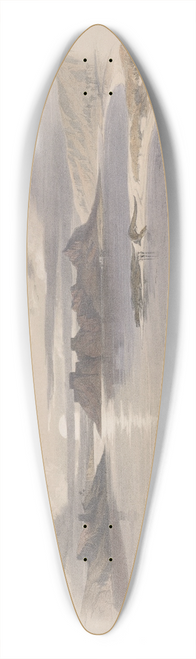 David Roberts - Wady Dabod [Wadi Dabod], Nubia. Nov. 16th, 1838. 39.3 inch art pintail longboard deck