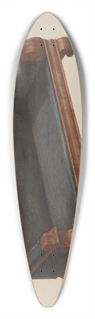 David S. De Vault - Childs Settee 39.3 inch art pintail longboard deck