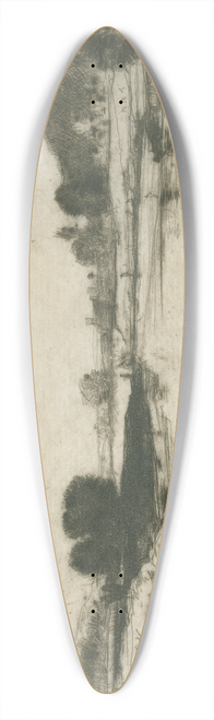 David Young Cameron - The Forth 39.3 inch art pintail longboard deck