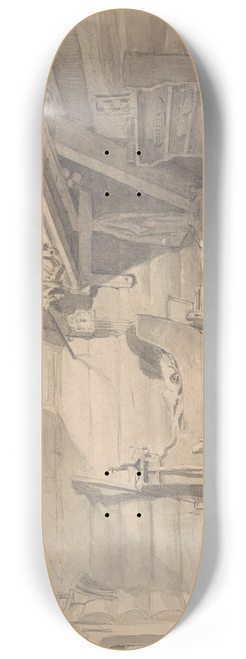 Adolph Tidemand - Interir, Mlster p Voss 8.25 inch art skate deck