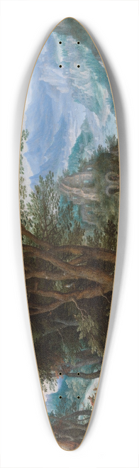 Denis van Alsloot II - Tobias and the Angel in a Landscape 39.3 inch art pintail longboard deck