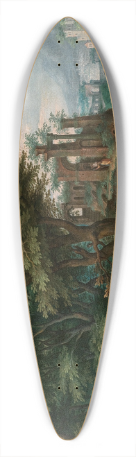 Denis van Alsloot - The Judgement of Midas 39.3 inch art pintail longboard deck