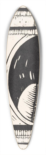 Dick Ket - De brug 39.3 inch art pintail longboard deck