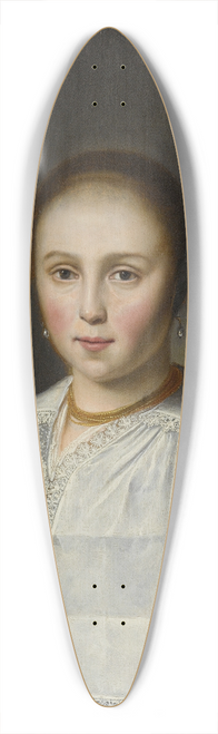 Dirck Dircksz. van Santvoort - Portrait Of A Lady 39.3 inch art pintail longboard deck
