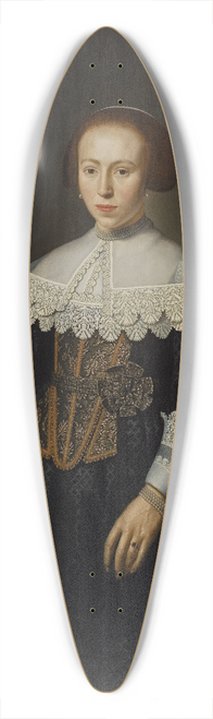 Dirck Dircksz. van Santvoort - Portrait Of A Lady 39.3 inch art pintail longboard deck