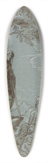 Domenico Campagnola - Johannes Dberen prdiker i rkenen 39.3 inch art pintail longboard deck