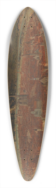 Domenico Cetto - Ansicht der Stadt Wien von der Josefstadt aus 39.3 inch art pintail longboard deck