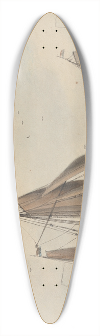 Dominic Serres - Dutch Shipping 39.3 inch art pintail longboard deck