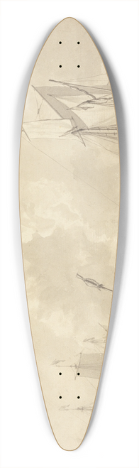 Dominic Serres - Firing a Salute 39.3 inch art pintail longboard deck