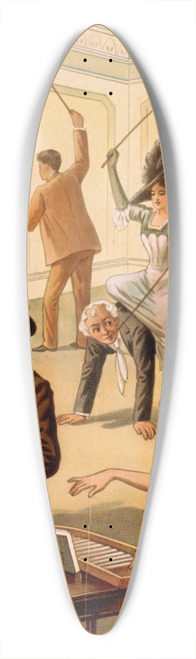 Donalson Lith. Co - Hypnotist directing people to do unusual activities II 39.3 inch art pintail longboard deck