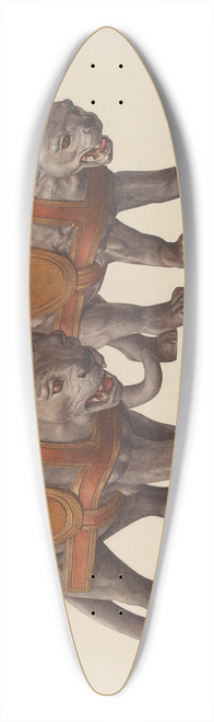 Dorothy Handy - Carousel Panthers 39.3 inch art pintail longboard deck