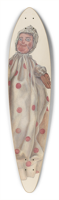 Dorothy Harris - Child of Punch and Judy 39.3 inch art pintail longboard deck