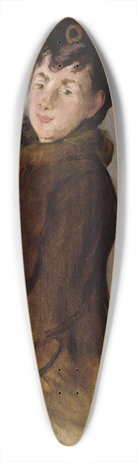 douard Manet - Portrait of Isabelle Lemonnier with a Muff 39.3 inch art pintail longboard deck
