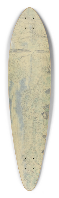 douard Vuillard - Landschap met wandelaars 39.3 inch art pintail longboard deck