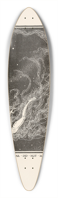 Dugald Stewart Walker - Calling it a tail did not make it one 39.3 inch art pintail longboard deck