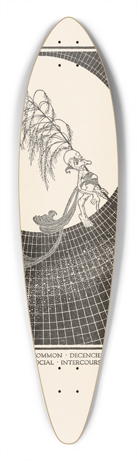 Dugald Stewart Walker - One of the Common Decencies of Ordinary Social Intercourse 39.3 inch art pintail longboard deck