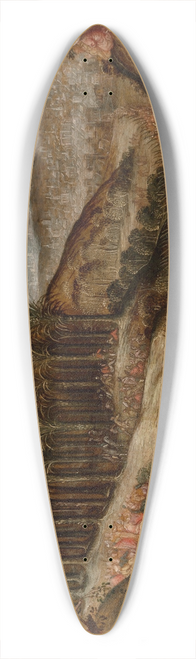 Dutch School - Christs triumphal entry into Jerusalem 39.3 inch art pintail longboard deck