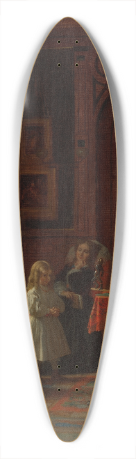 Eastman Johnson - Christmas-Time, The Blodgett Family 39.3 inch art pintail longboard deck