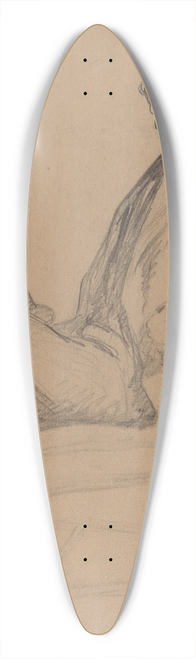 Eastman Johnson - Seated Study of M.D. 39.3 inch art pintail longboard deck