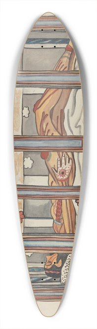 E. Boyd - Christ in Sepulchre 39.3 inch art pintail longboard deck