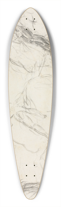 Edgar Degas - Battle Scene with Armored Figures on Horseback 39.3 inch art pintail longboard deck