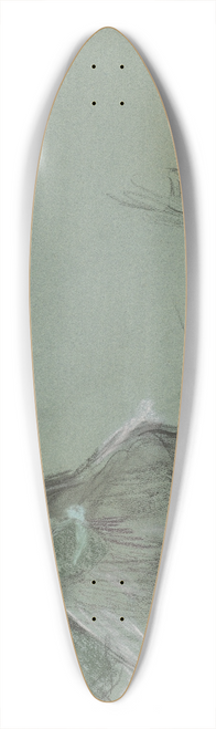 Edgar Degas - Dancer Seen from Behind and Three Studies of Feet 39.3 inch art pintail longboard deck