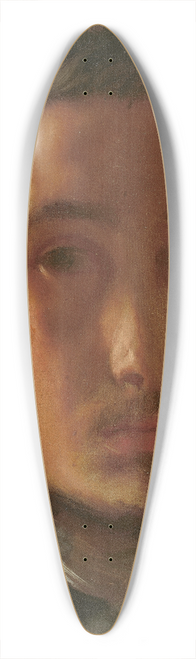 Edgar Degas - Self-Portrait with White Collar 39.3 inch art pintail longboard deck