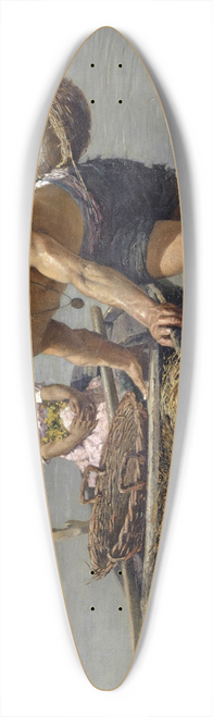 Edmond Jean de Pury - In the Lagoons of Venice 39.3 inch art pintail longboard deck