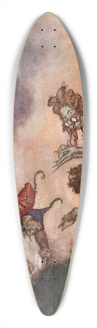 Edmund Dulac - The Snow Queen Pl 1 39.3 inch art pintail longboard deck