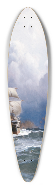 Eduardo de Martino - El Almirante Brown llegando a puerto 39.3 inch art pintail longboard deck