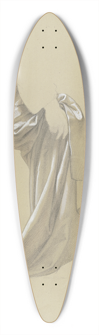 Eduard von Steinle - Garbed figure 39.3 inch art pintail longboard deck