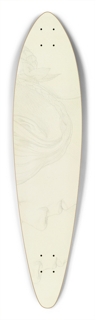 Eduard von Steinle - Maximiliane von Arnim, Grfin Oriolla, und Armgart von Arnim, Grfin Flemming, im Profil nach links 39.3 inch art pintail longboard deck
