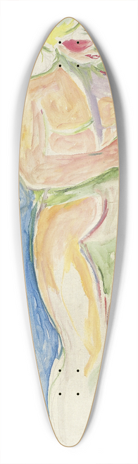 Edvard Munch - Alma Mater, Standing Child 39.3 inch art pintail longboard deck