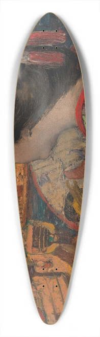 Edward Atkinson Hornel - The Balcony, Yokohama 39.3 inch art pintail longboard deck