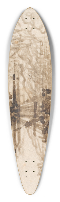 Edward Calvert - A Brig at Anchor, Trees Beyond 39.3 inch art pintail longboard deck