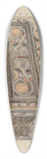 Edward F. Engel - Painted Guilford Chest 39.3 inch art pintail longboard deck