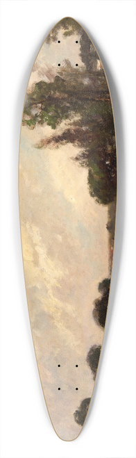 Edward Gay - The River, Sound Beach, Connecticut 39.3 inch art pintail longboard deck