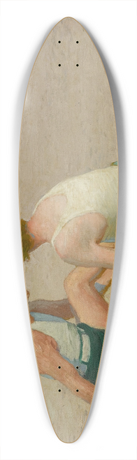 Edward Henry Potthast - A Summer Vacation 39.3 inch art pintail longboard deck