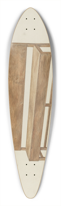 Edward Jewett - Mission Bench 39.3 inch art pintail longboard deck