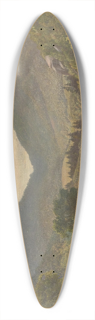Edward Lamson Henry - Mountain Carriage (Saugerties) 39.3 inch art pintail longboard deck