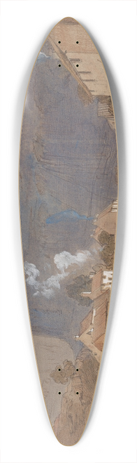 Edward Lear - Cheddar Cliffs, Somerset 39.3 inch art pintail longboard deck