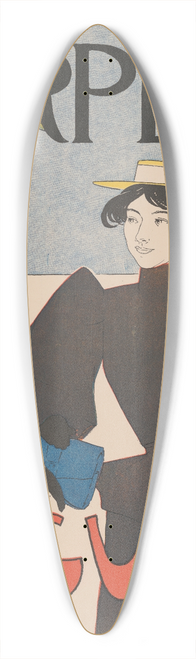 Edward Penfield - Harpers August. 39.3 inch art pintail longboard deck