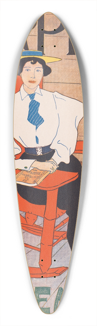Edward Penfield - Harpers September 39.3 inch art pintail longboard deck