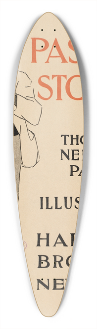 Edward Penfield - Pastime stories by Thomas Nelson Page 39.3 inch art pintail longboard deck