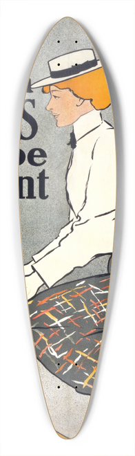 Edward Penfield - Ride a Stearns & be content 39.3 inch art pintail longboard deck