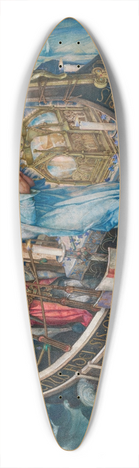 Edward Reginald Frampton - The Passage of the Holy Grail to Sarras 39.3 inch art pintail longboard deck