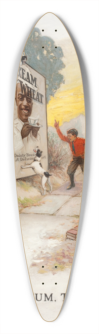 Edward Vincent Brewer - Sicum, Tige, Cream of Wheat ad illustration 39.3 inch art pintail longboard deck