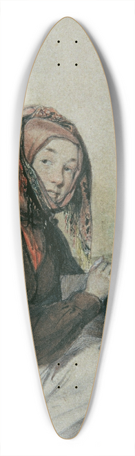 Edward Young - Frau Wabi 39.3 inch art pintail longboard deck