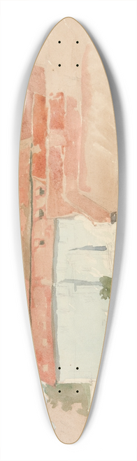 Edwin Austin Abbey - ArchitecturalStudy III 39.3 inch art pintail longboard deck