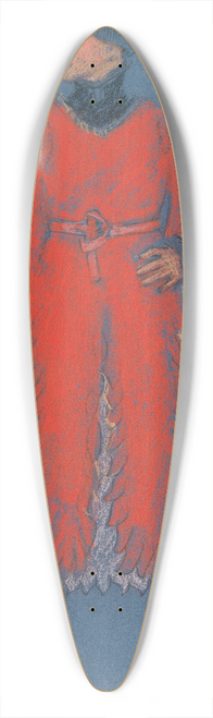 Edwin Austin Abbey - Willoughby, costume sketch for Henry Irvings Planned Production of King Richard II 39.3 inch art pintail longboard deck